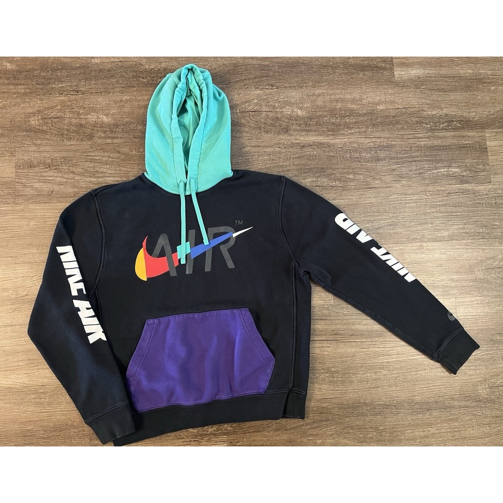 Vintage NIKE Air Hoodie Hoody Pullover Sweater Medium B23